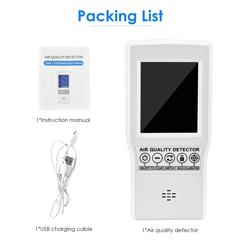 Professional Multifunctional Air Gas Detector Air Quality Monitor Accurate Tester Real Time Data& Mean Value Recording
Professional Multifunctional Air Gas Detector Air Quality Monitor Accurate Tester Real Time Data& Mean Value Recording