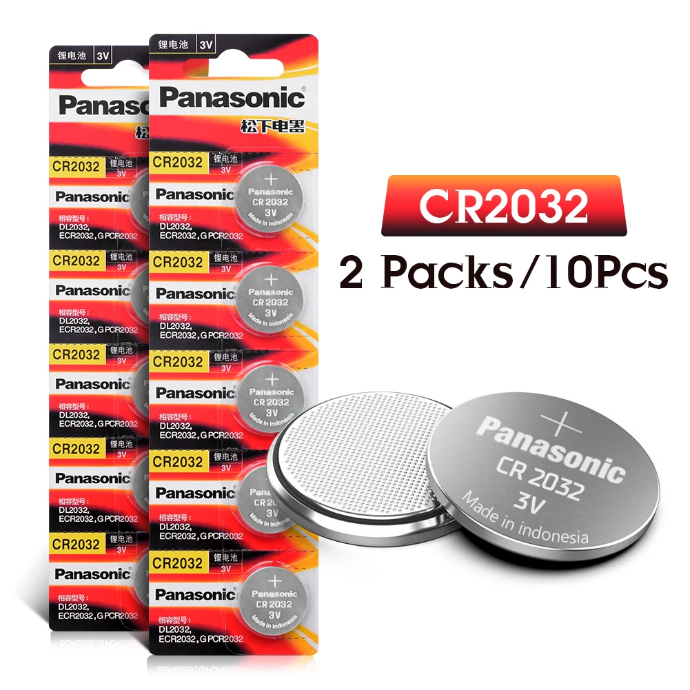 Panasonic Original cr2032 3V Lithium Battery For Watch Electric Toy Remote Control Button Cell Coin Battery CR 2032 DL2032
Panasonic Original cr2032 3V Lithium Battery For Watch Electric Toy Remote Control Button Cell Coin Battery CR 2032 DL2032