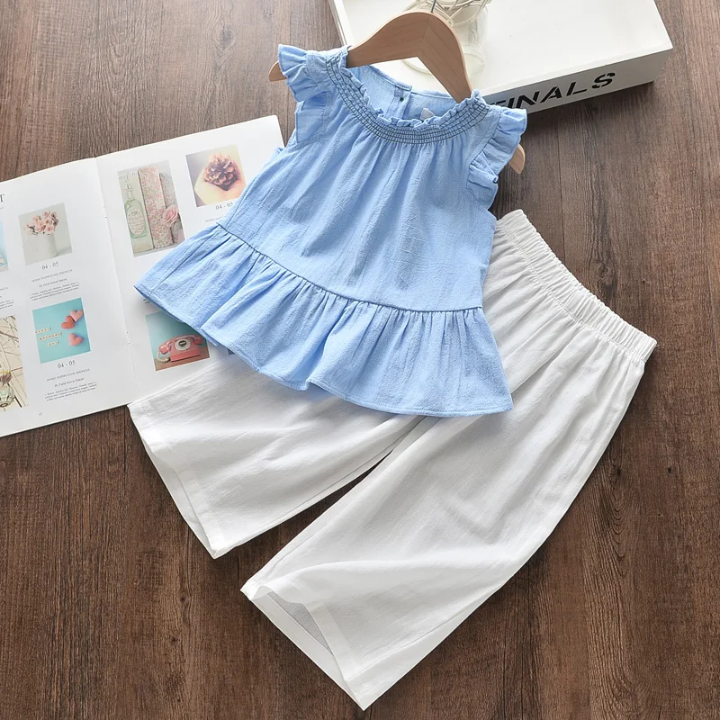 Casual Baby Girl Clothes Suit Summer Fashion Solid Color T-shirt Pants Two-piece Suit Children Clothes Set Casual Kids Clothes
Casual Baby Girl Clothes Suit Summer Fashion Solid Color T-shirt Pants Two-piece Suit Children Clothes Set Casual Kids Clothes