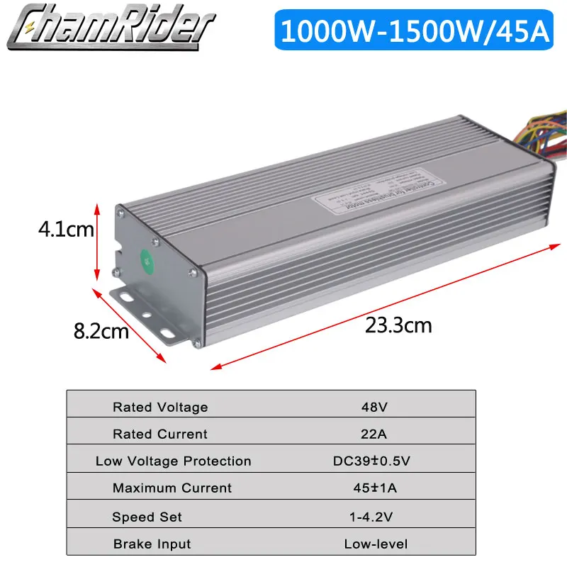 Electric Bike Controller 36V 48V Ebike Sensorless Controller 250W 350W 500W 750W 1000W 1500W KT Controller Dual Mode Sinewave
Electric Bike Controller 36V 48V Ebike Sensorless Controller 250W 350W 500W 750W 1000W 1500W KT Controller Dual Mode Sinewave