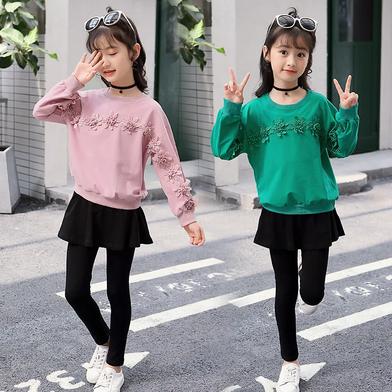 2021 Spring Autumn Models Children's Suit Middle-aged Children's Fashionable Culottes Two-piece Suit Fashion Kids Clothes Girls
2021 Spring Autumn Models Children's Suit Middle-aged Children's Fashionable Culottes Two-piece Suit Fashion Kids Clothes Girls