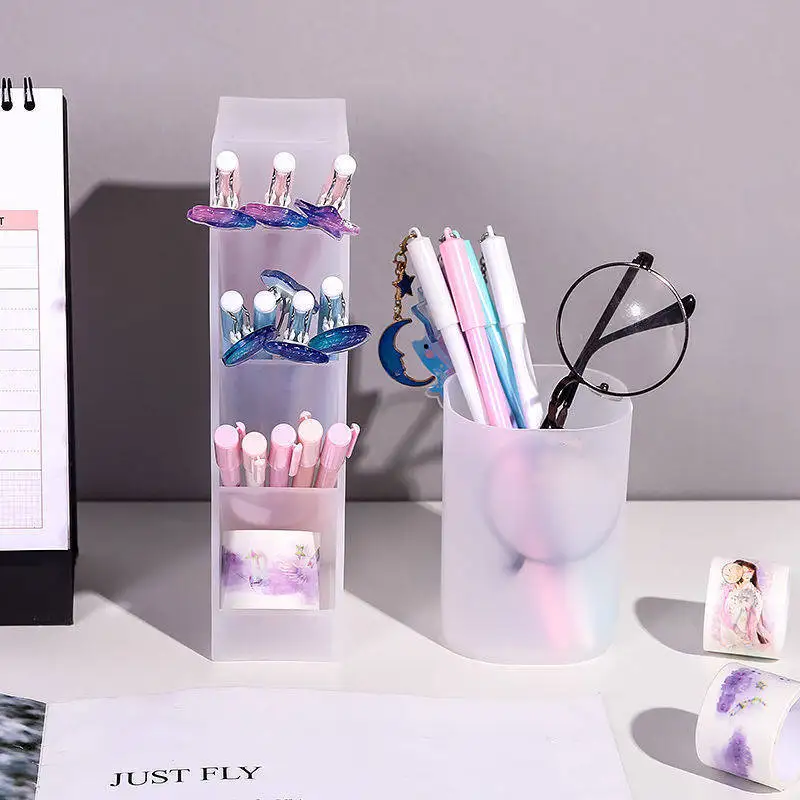 Simple Frosted Multifunctional Oblique Pen Holder Student Large-capacity Round Square Girl Heart Desktop Storage Box
Simple Frosted Multifunctional Oblique Pen Holder Student Large-capacity Round Square Girl Heart Desktop Storage Box