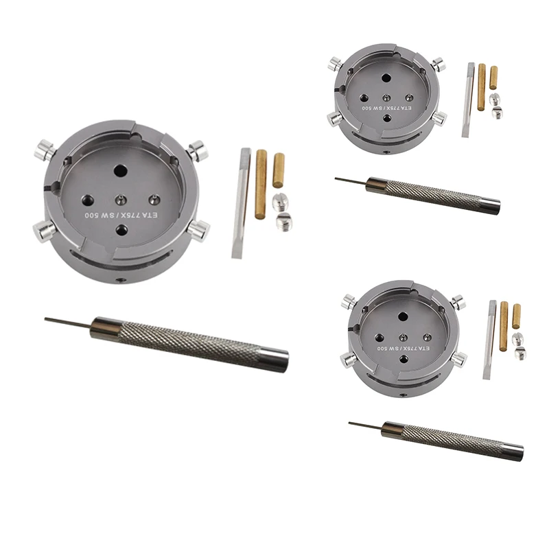 Watch Movement Holder for ETA 7750 - 7753 / SW500 13 1/4 Tool for Watch Repairing with 0.7-0.9MM Punch
Watch Movement Holder for ETA 7750 - 7753 / SW500 13 1/4 Tool for Watch Repairing with 0.7-0.9MM Punch