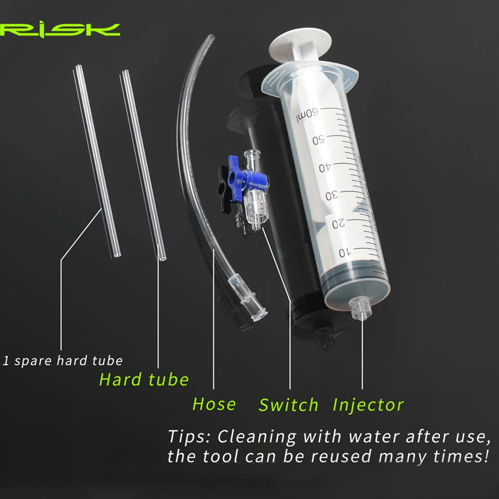 RISK MTB Mountain Road Bicycle Bike Tubeless Sealant Injector With Multifunc Valve Cap Valve Core Tool For Bike Tubeless Tire
RISK MTB Mountain Road Bicycle Bike Tubeless Sealant Injector With Multifunc Valve Cap Valve Core Tool For Bike Tubeless Tire
