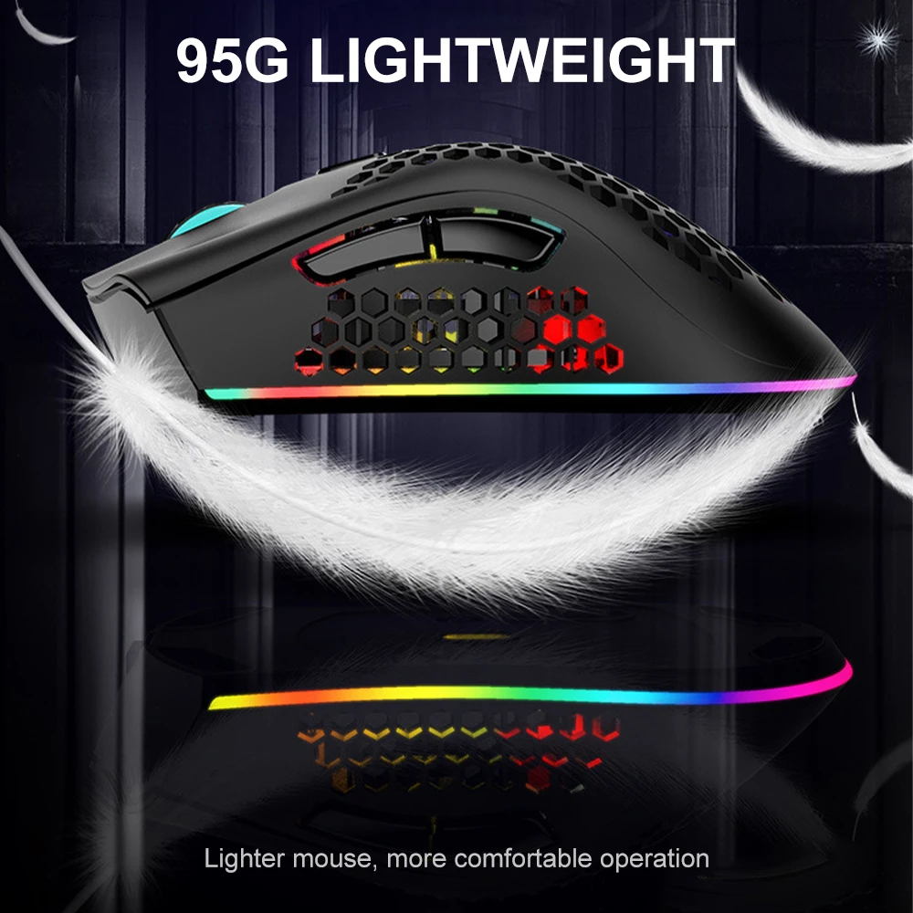SAMTIAN 2.4G Optical Mice RGB Backlit Mouse Wireless Mouse 1600DPI Gaming Mouse USB Rechargeable For Computer Laptop Notebook
SAMTIAN 2.4G Optical Mice RGB Backlit Mouse Wireless Mouse 1600DPI Gaming Mouse USB Rechargeable For Computer Laptop Notebook