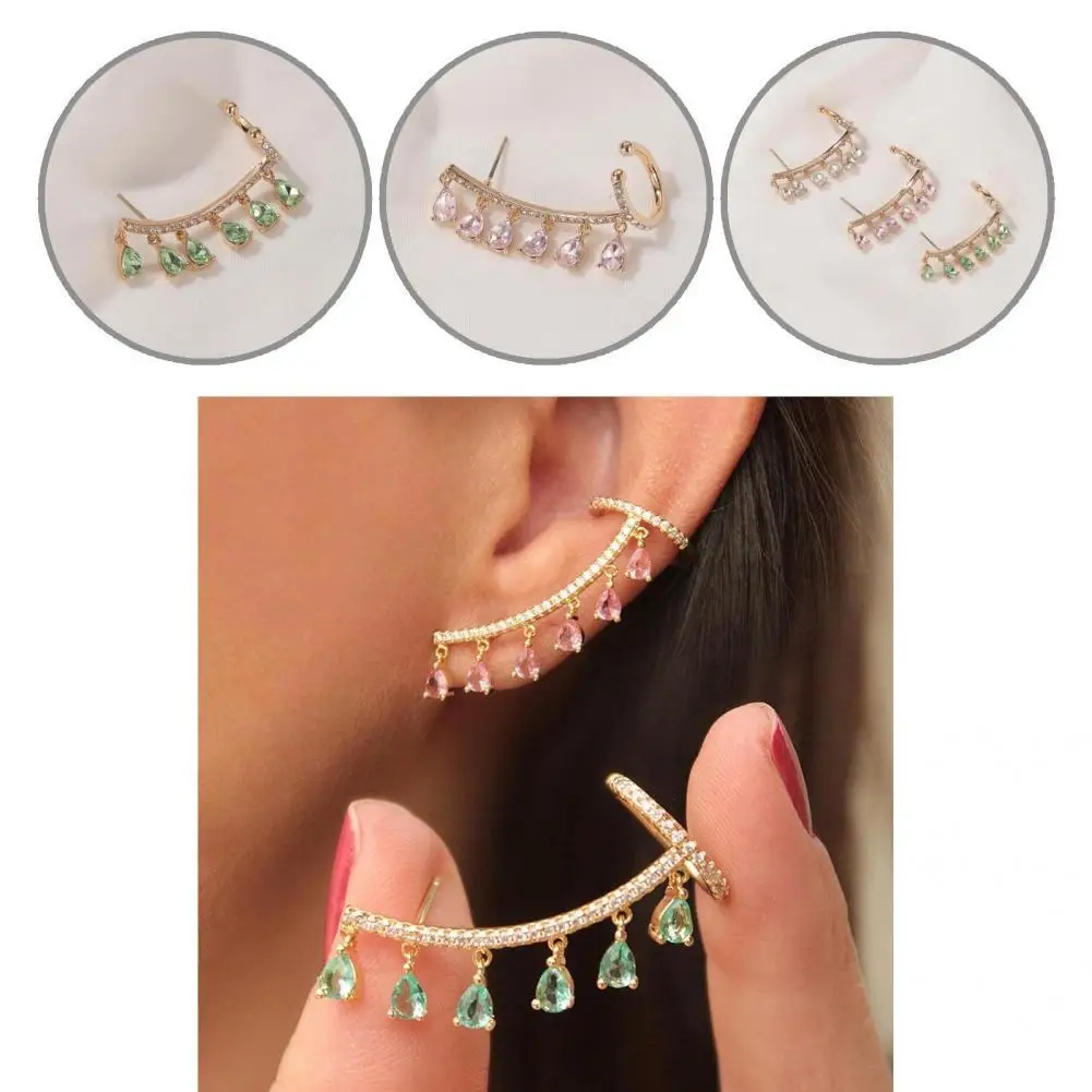 1Pc Ear Clip Trendy Gift Shining Water Drop Stud Clip Earring for Party Ear Wrap Clip Earring
1Pc Ear Clip Trendy Gift Shining Water Drop Stud Clip Earring for Party Ear Wrap Clip Earring
