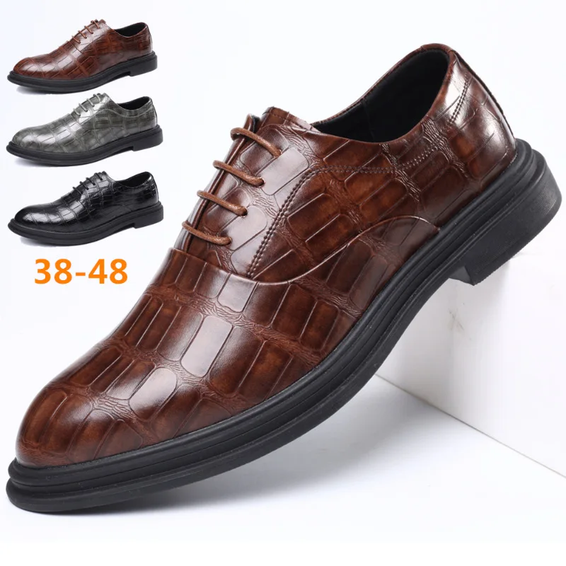 New Men Shoes Leather Cowhide Leather Shoes Men Comfortable Low-top British Casual Mens Dress Shoes Leather Shoes Formal Shoes
New Men Shoes Leather Cowhide Leather Shoes Men Comfortable Low-top British Casual Mens Dress Shoes Leather Shoes Formal Shoes