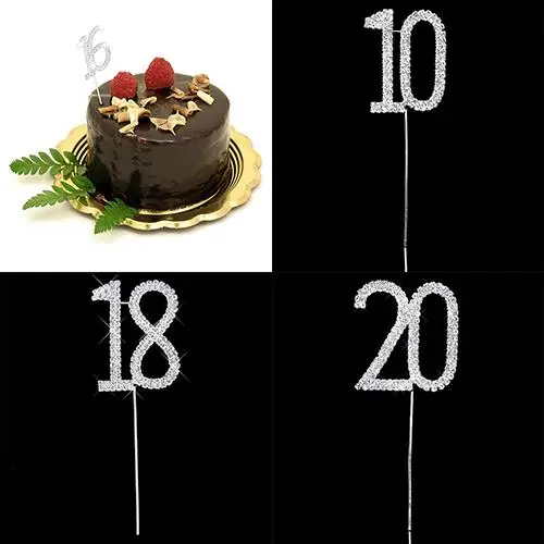 10/16/18/20/21/25/50/60/70 Birthday Rhinestone Cake Topper for Dessert Anniversary Birthday Party Decoration Wedding Supplies
10/16/18/20/21/25/50/60/70 Birthday Rhinestone Cake Topper for Dessert Anniversary Birthday Party Decoration Wedding Supplies
