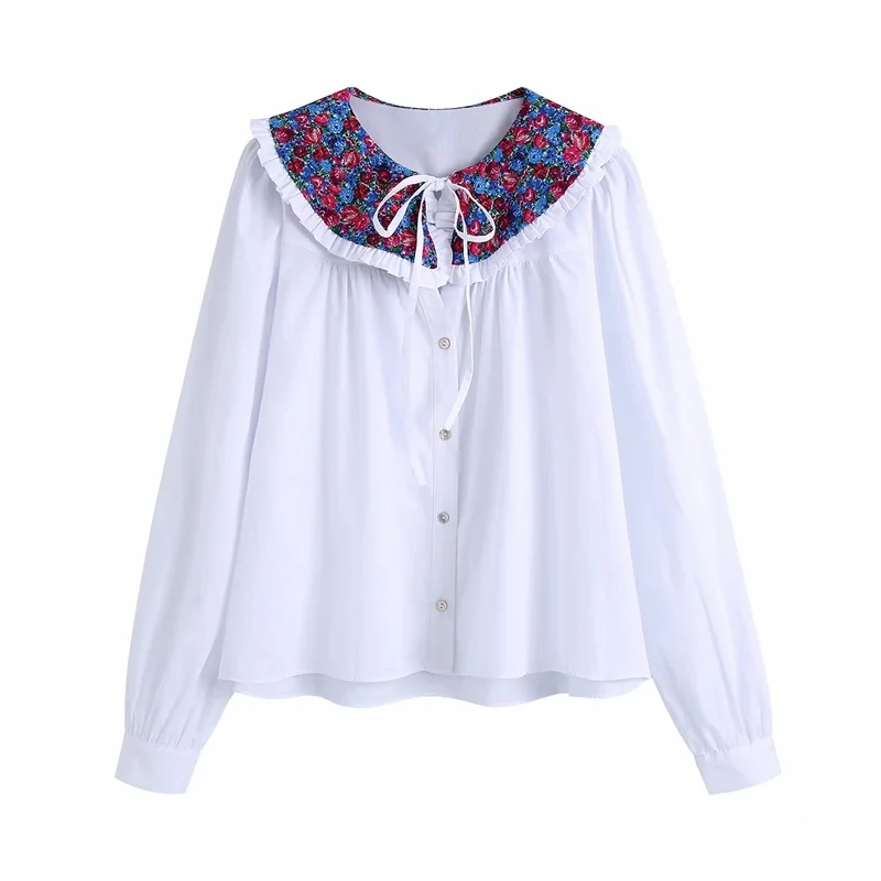MESTTRAF Women 2021 Fashion Floral Print Turn Down Collar White Smock Blouse Retro Long Sleeve Lace Up Casual Button Type Shirt
MESTTRAF Women 2021 Fashion Floral Print Turn Down Collar White Smock Blouse Retro Long Sleeve Lace Up Casual Button Type Shirt