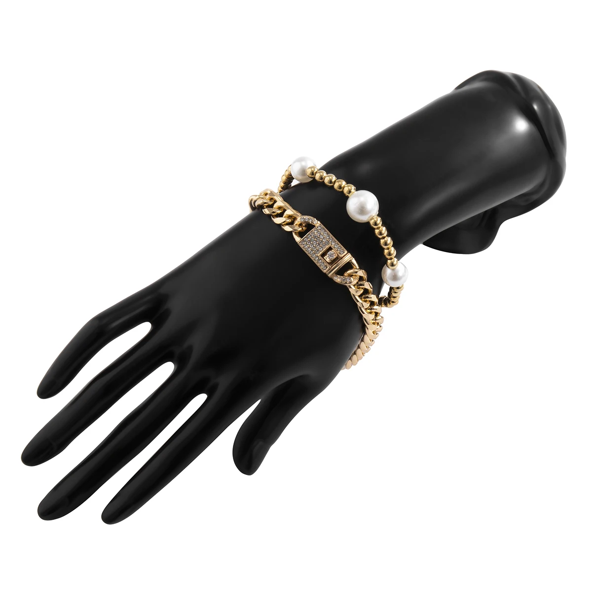 KunJoe 2pcs Iced Out Cuban Clasp Hip Hop Bracelet For Men Imitation Pearls Bracelet Fashion Women Charm Punk Jewelry Party Gift
KunJoe 2pcs Iced Out Cuban Clasp Hip Hop Bracelet For Men Imitation Pearls Bracelet Fashion Women Charm Punk Jewelry Party Gift
