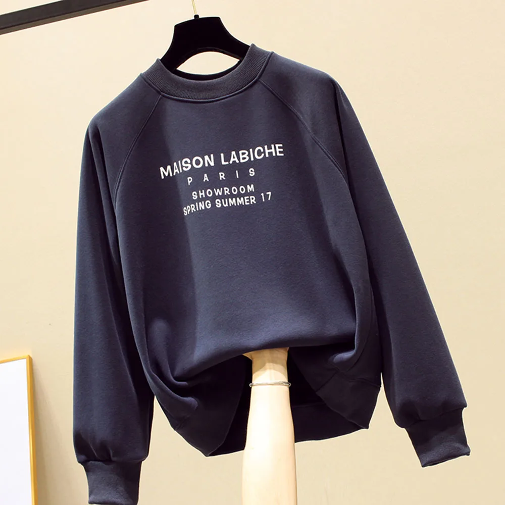 Korean Plus Velvet Women Hoodie Pullover Sweater Autumn Winter Letter Color Block Loose Coat Thick Half High Collar Top Hoohed
Korean Plus Velvet Women Hoodie Pullover Sweater Autumn Winter Letter Color Block Loose Coat Thick Half High Collar Top Hoohed