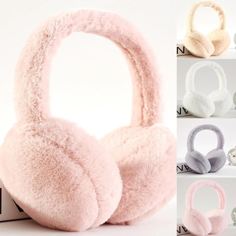 Women Men Winter Warm Cute Faux Furry Earmuffs Headband Outdoor Windproof Solid Color Foldable Fluffy Ear Covers Warmers Hair Ho 
Women Men Winter Warm Cute Faux Furry Earmuffs Headband Outdoor Windproof Solid Color Foldable Fluffy Ear Covers Warmers Hair Ho