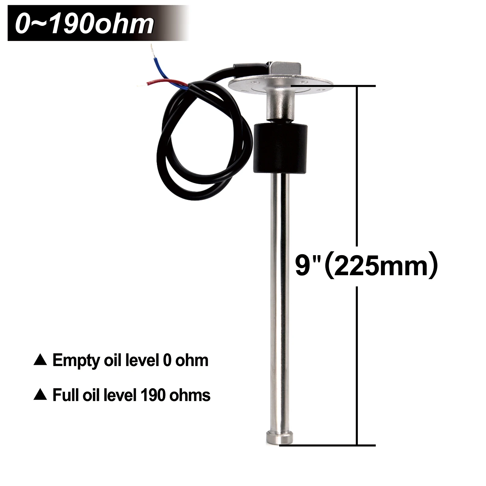 225 275 300 мм морской датчик уровня топлива для 52 мм 0-190 Ом измеритель уровня топлива/воды с красной подсветкой подходит для лодки и автомобиля
225 275 300 мм морской датчик уровня топлива для 52 мм 0-190 Ом измеритель уровня топлива/воды с красной подсветкой подходит для лодки и автомобиля
