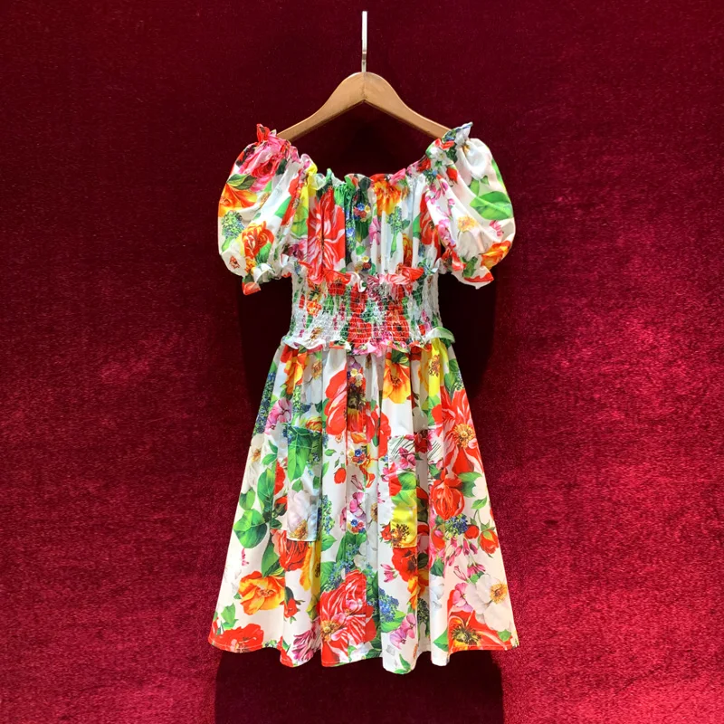 Temperament light luxury holiday style one-neck strapless puff sleeve elastic waist dress 2021 summer new
Temperament light luxury holiday style one-neck strapless puff sleeve elastic waist dress 2021 summer new