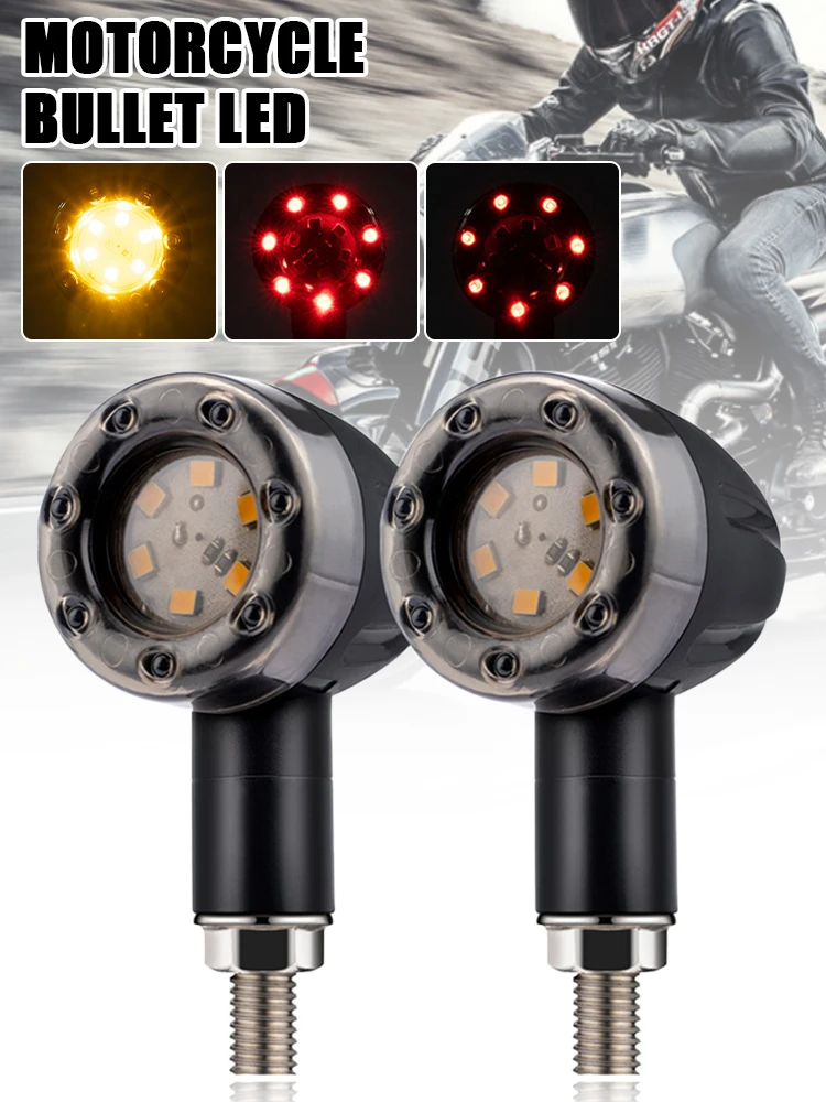 4Pcs Universal Motorcycle LED Turn Signal Brake Blinker Light DRL Retro Daytime Running Light Tail Lamp For Honda Yamaha Suzuki
4Pcs Universal Motorcycle LED Turn Signal Brake Blinker Light DRL Retro Daytime Running Light Tail Lamp For Honda Yamaha Suzuki