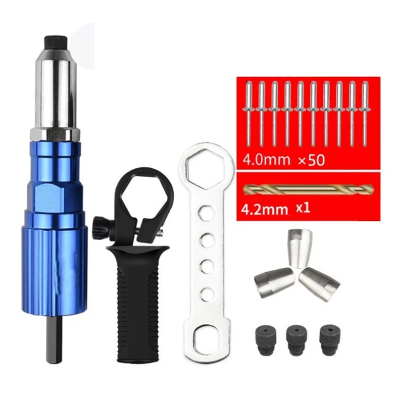 Retail Electric Rivet Adapter Blind Rivet Nut Drill Converter Riveting Tool Insert Nut Tool For Cordless Drill Riveter
Retail Electric Rivet Adapter Blind Rivet Nut Drill Converter Riveting Tool Insert Nut Tool For Cordless Drill Riveter