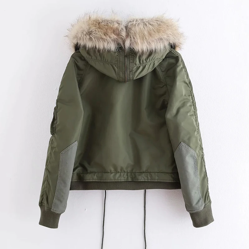 Armygreen Hoodies Jackets Women's Winter Thick Coat Long Sleeve Female Warm Cropped Zipper Jacket Streetwear Outerwear Loose Top
Armygreen Hoodies Jackets Women's Winter Thick Coat Long Sleeve Female Warm Cropped Zipper Jacket Streetwear Outerwear Loose Top