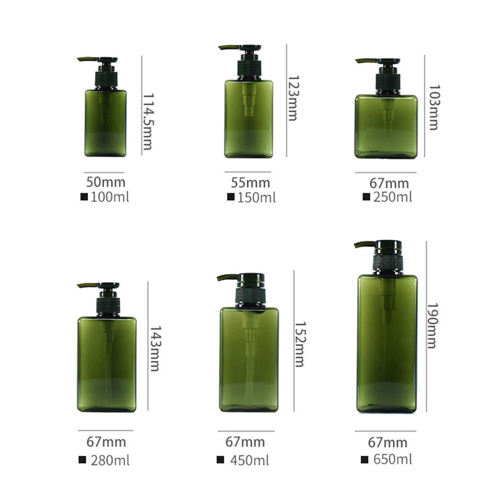 100/250/450/650ml Square Clear Bottle Liquid Soap Dispensers Shampoo Lotion Shower Gel Pump Bottlesnding Hand Sanitizer Bottle
100/250/450/650ml Square Clear Bottle Liquid Soap Dispensers Shampoo Lotion Shower Gel Pump Bottlesnding Hand Sanitizer Bottle