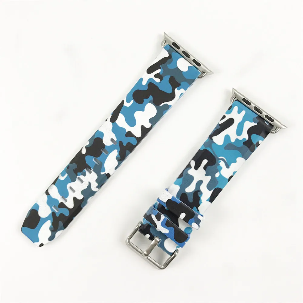Camouflage Silicone Strap for Apple Watch Band 44mm 40mm 38mm 42mm Bracelet for iWatch 4 3 2 1 Accessories New Sport Wrist Belt
Camouflage Silicone Strap for Apple Watch Band 44mm 40mm 38mm 42mm Bracelet for iWatch 4 3 2 1 Accessories New Sport Wrist Belt