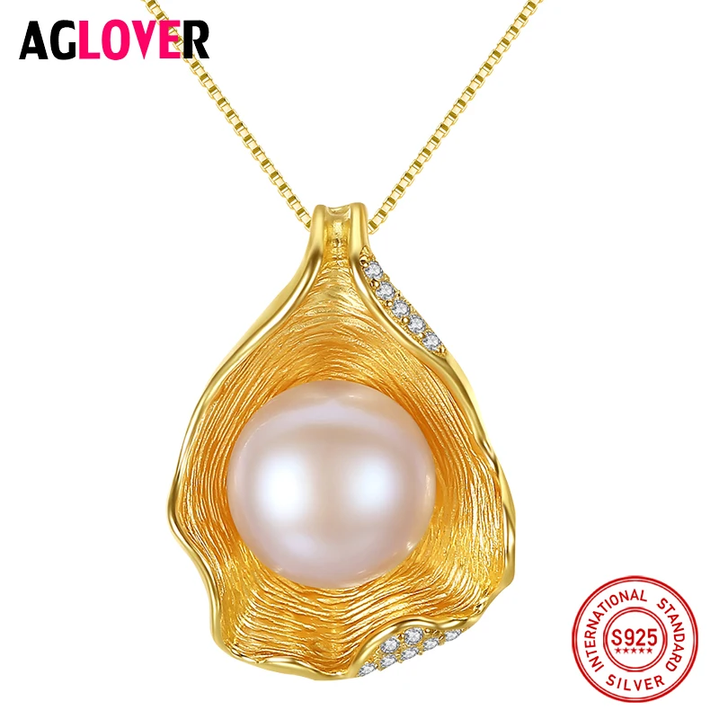 AGLOVER New 100% 925 Silver Gilt Shell Pearl Necklace Natural Freshwater Pearl Square Pendant Necklace Pearl Jewelry Women Gift
AGLOVER New 100% 925 Silver Gilt Shell Pearl Necklace Natural Freshwater Pearl Square Pendant Necklace Pearl Jewelry Women Gift