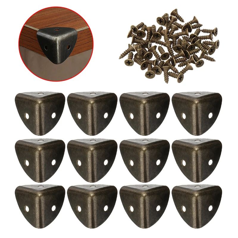 Retro Iron Bronze Corner Protector Furniture Wood Box Case Edge Corner Protector Guard with Screws Furniture Decor Hardware Tool
Retro Iron Bronze Corner Protector Furniture Wood Box Case Edge Corner Protector Guard with Screws Furniture Decor Hardware Tool