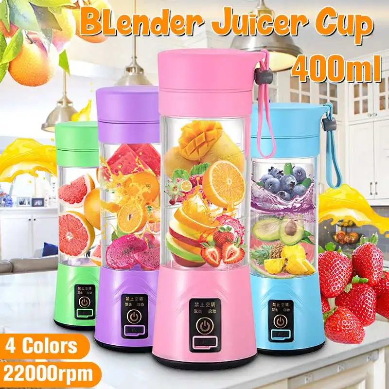 Portable Blender USB Mixer Electric Juicer Machine Smoothie Blender Mini Food Processor Personal Blenders Bottle Juice Cup
Portable Blender USB Mixer Electric Juicer Machine Smoothie Blender Mini Food Processor Personal Blenders Bottle Juice Cup