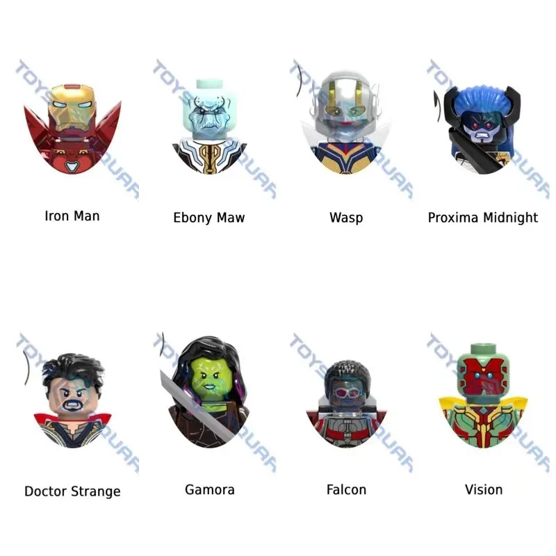The Super Vision Iron Doctor Wasp Ebony Maw Falcon Proxima Midnight Model Building Blocks MOC Bricks Set Gifts Toys For Children
The Super Vision Iron Doctor Wasp Ebony Maw Falcon Proxima Midnight Model Building Blocks MOC Bricks Set Gifts Toys For Children