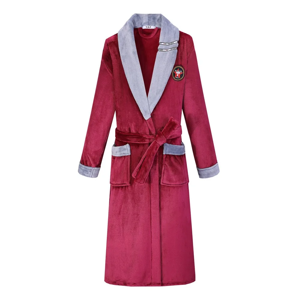 Winter Couple Flannel Sleepwear Robe Long Thick Warm Bathrobe Women And Men Loose Casual Coral Velvet Lounge Gown Home Clothes 
Winter Couple Flannel Sleepwear Robe Long Thick Warm Bathrobe Women And Men Loose Casual Coral Velvet Lounge Gown Home Clothes