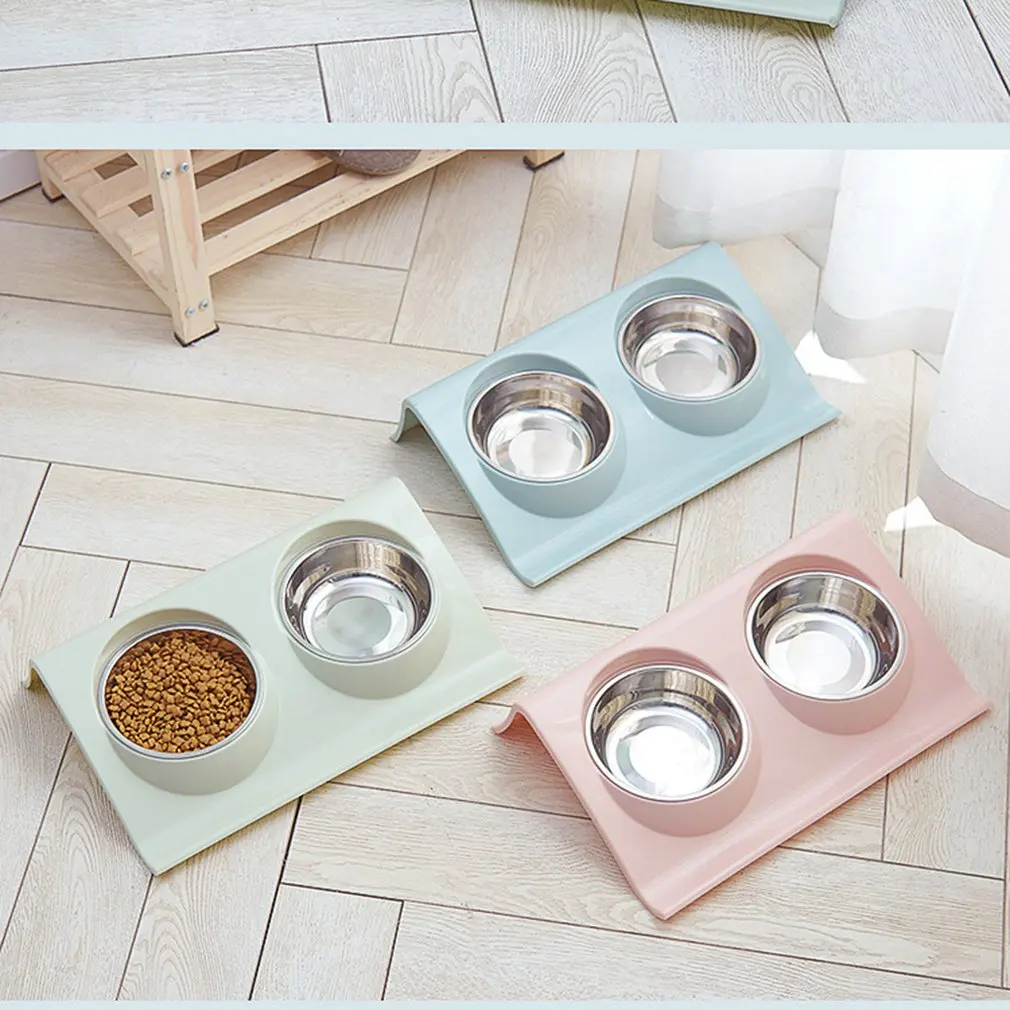 Double Pet Bowls Dog Food Water Feeder Stainless Steel Pet Drinking Dish Feeder Cat Puppy Feeding Supplies Small Dog Accessories
Double Pet Bowls Dog Food Water Feeder Stainless Steel Pet Drinking Dish Feeder Cat Puppy Feeding Supplies Small Dog Accessories