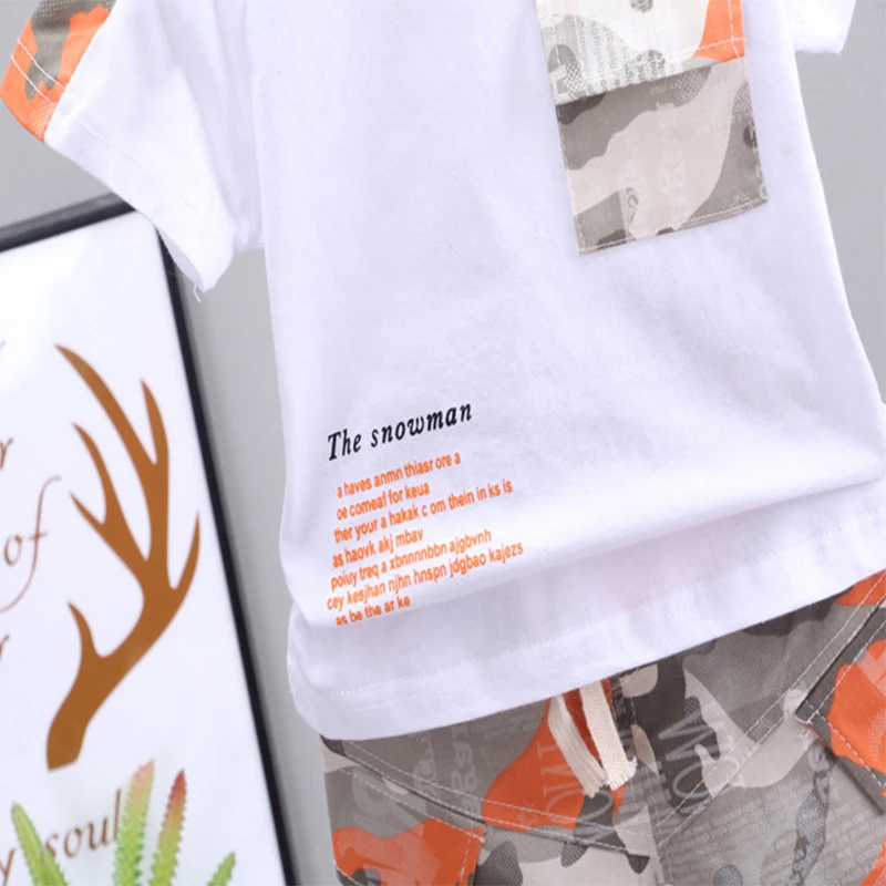 Toddler Boy Casual Clothes Sets 2021 Summer Children Camouflage Short Sleeve T-shirts+Shorts Cotton Kids Tracksuit 1-4 Years
Toddler Boy Casual Clothes Sets 2021 Summer Children Camouflage Short Sleeve T-shirts+Shorts Cotton Kids Tracksuit 1-4 Years