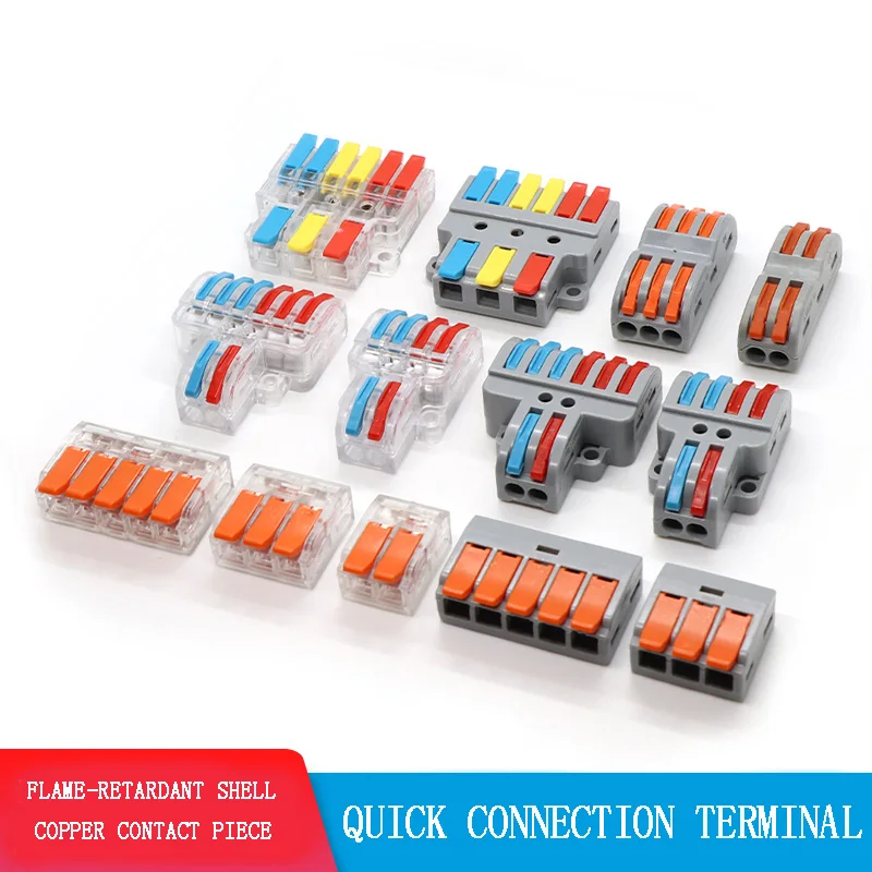 Mini Fast Wire Connectors Universal Compact Wiring Cable Push-in Conductor Small Terminal Block Cable Splitter Led Light Conecto
Mini Fast Wire Connectors Universal Compact Wiring Cable Push-in Conductor Small Terminal Block Cable Splitter Led Light Conecto