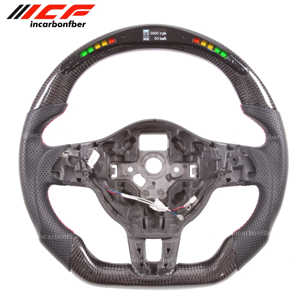 Светодиодный руль из углеродного волокна для VW GTI Golf Scirocco Polo Jetta Tiguan Passat Touran Arteon GTI 
Светодиодный руль из углеродного волокна для VW GTI Golf Scirocco Polo Jetta Tiguan Passat Touran Arteon GTI