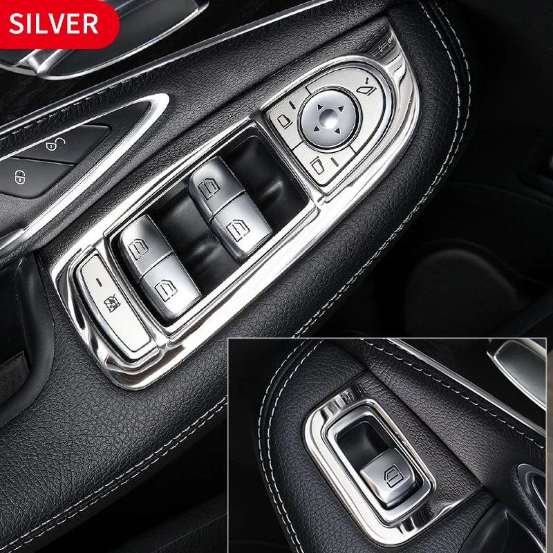 Car Styling Window Lift Switch Button Frame Cover Trim Stickers for GLC 15-19 C Class Accessories Stainless Steel
Car Styling Window Lift Switch Button Frame Cover Trim Stickers for GLC 15-19 C Class Accessories Stainless Steel