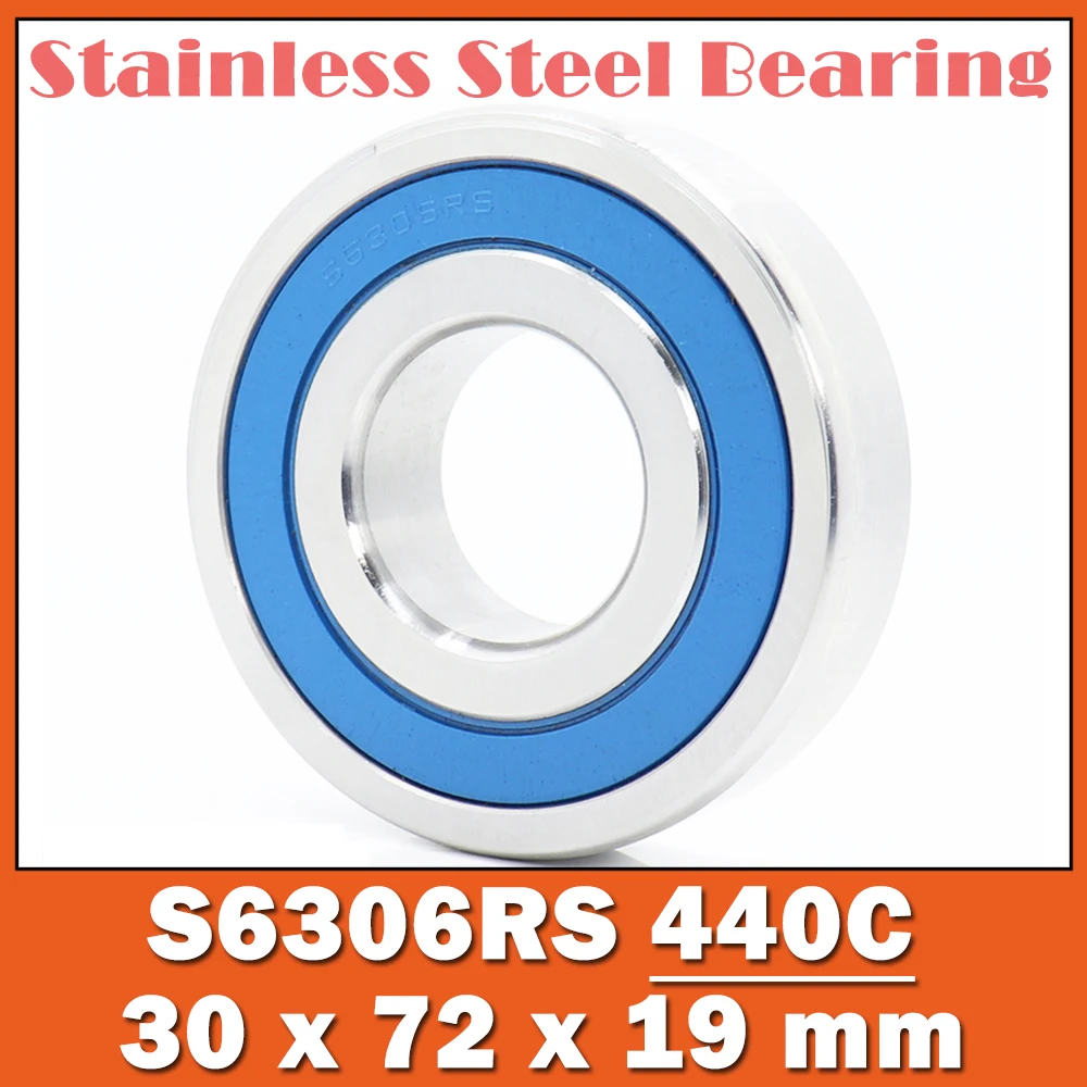 S6306RS Bearing 30*72*19 mm ( 1 PC ) ABEC-3 440C Stainless Steel S 6306RS Ball Bearings 6306 Stainless Steel Ball Bearing 
S6306RS Bearing 30*72*19 mm ( 1 PC ) ABEC-3 440C Stainless Steel S 6306RS Ball Bearings 6306 Stainless Steel Ball Bearing