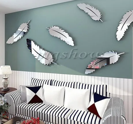 Dancing Feather Mirror Sticker home decoration accessories for living room room decoration accessories
Dancing Feather Mirror Sticker home decoration accessories for living room room decoration accessories