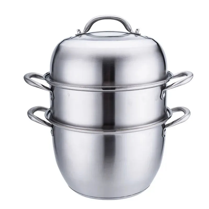 Stainless Steel Steamer Craft Two-layer Three-layer Four-layer Thickening Stainless Steel Steamer Visual Combination Cover
Stainless Steel Steamer Craft Two-layer Three-layer Four-layer Thickening Stainless Steel Steamer Visual Combination Cover