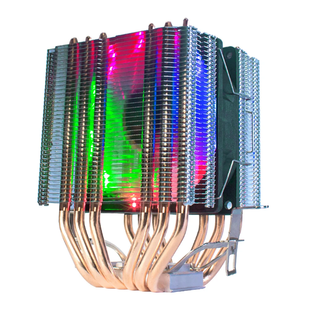 

CPU Cooler 6 Heatpipe For Socket Intel LGA 2011V3 775 1150 1151 1155 1156 1356 1366 1200 AMD AM4 AM3 AM2 FM2 RGB CPU Cooling Fan