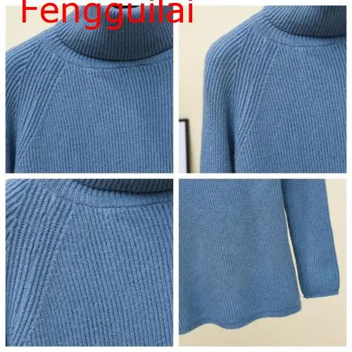 Fengguilai Basic Turtleneck Sweater Autumn Winter Solid Loose Pullover Sweater Women Black White Khaki Blue Sweaters
Fengguilai Basic Turtleneck Sweater Autumn Winter Solid Loose Pullover Sweater Women Black White Khaki Blue Sweaters