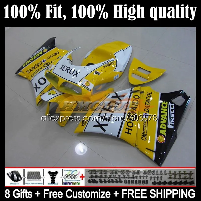 Injection For DUCATI 748 853 916 996 998 S R 94 95 96 97 98 110CL.62 748S 996R 998R 1999 2000 2001 2002 OEM Fairing yellow white
Injection For DUCATI 748 853 916 996 998 S R 94 95 96 97 98 110CL.62 748S 996R 998R 1999 2000 2001 2002 OEM Fairing yellow white