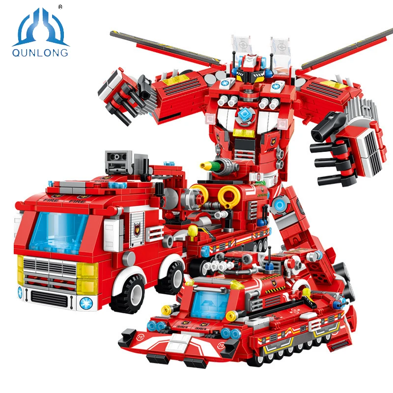 QUNLONG Multifunctional Rescue City Fire Truck Model Building Blocks Technical Constructions on Model Child Toy Block Assembling
QUNLONG Multifunctional Rescue City Fire Truck Model Building Blocks Technical Constructions on Model Child Toy Block Assembling