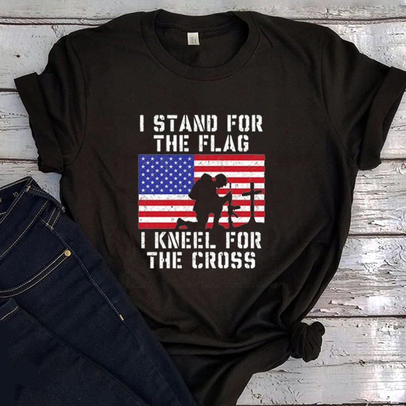 Patriotic Shirt American Flag Tshirt 4th of July American Tee USA Tops I Stand for The Flag Shirt Kneel for The Cross Tee XL
Patriotic Shirt American Flag Tshirt 4th of July American Tee USA Tops I Stand for The Flag Shirt Kneel for The Cross Tee XL