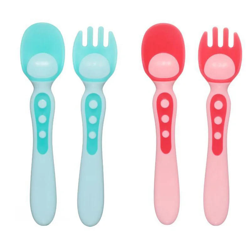 2Pcs/set Baby Spoon Fork Set Round Spoon Kid Feeding Tableware Temperature Inducing Change Color Tablewares
2Pcs/set Baby Spoon Fork Set Round Spoon Kid Feeding Tableware Temperature Inducing Change Color Tablewares