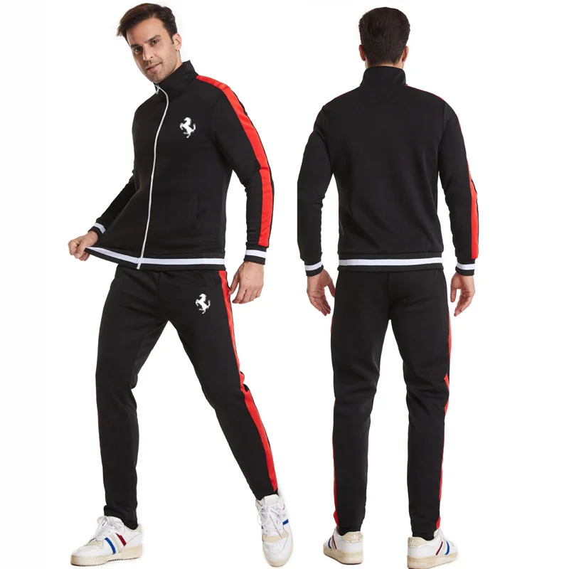 2021 New Men's Polyester Fabric With Zipper + Pants 2-Piece Set Of Casual Eexercise Men's Gym Sports Brand Clothing Suit2021 New
2021 New Men's Polyester Fabric With Zipper + Pants 2-Piece Set Of Casual Eexercise Men's Gym Sports Brand Clothing Suit2021 New