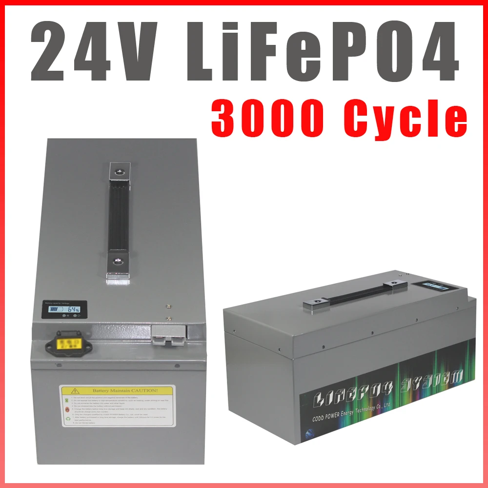 LiFePO4 24V 100Ah Battery 24V RV Campers Electric bicycle Off-Road Off-grid Solar energy Golf Cart Deep Cycles lifepo4 battery
LiFePO4 24V 100Ah Battery 24V RV Campers Electric bicycle Off-Road Off-grid Solar energy Golf Cart Deep Cycles lifepo4 battery
