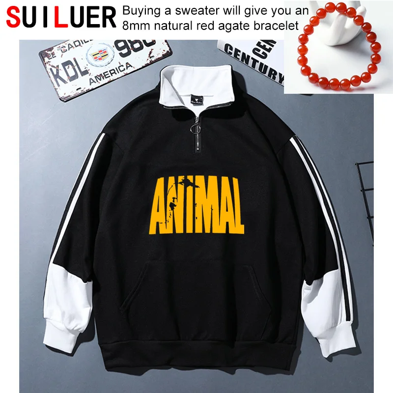 Animal print tracksuit Women Men muscle Sweatshirts Trends in fitness 100% cotton brand clothes bodybuilding Oversize Pullovers
Animal print tracksuit Women Men muscle Sweatshirts Trends in fitness 100% cotton brand clothes bodybuilding Oversize Pullovers