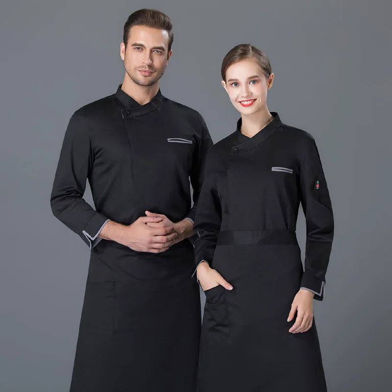Hotel Chef Uniform Men Long Sleeve Qiu Dong Outfit Chef Restaurant Kitchen Work Clothes Hotel Hotpot Restaurant Chefs
Hotel Chef Uniform Men Long Sleeve Qiu Dong Outfit Chef Restaurant Kitchen Work Clothes Hotel Hotpot Restaurant Chefs