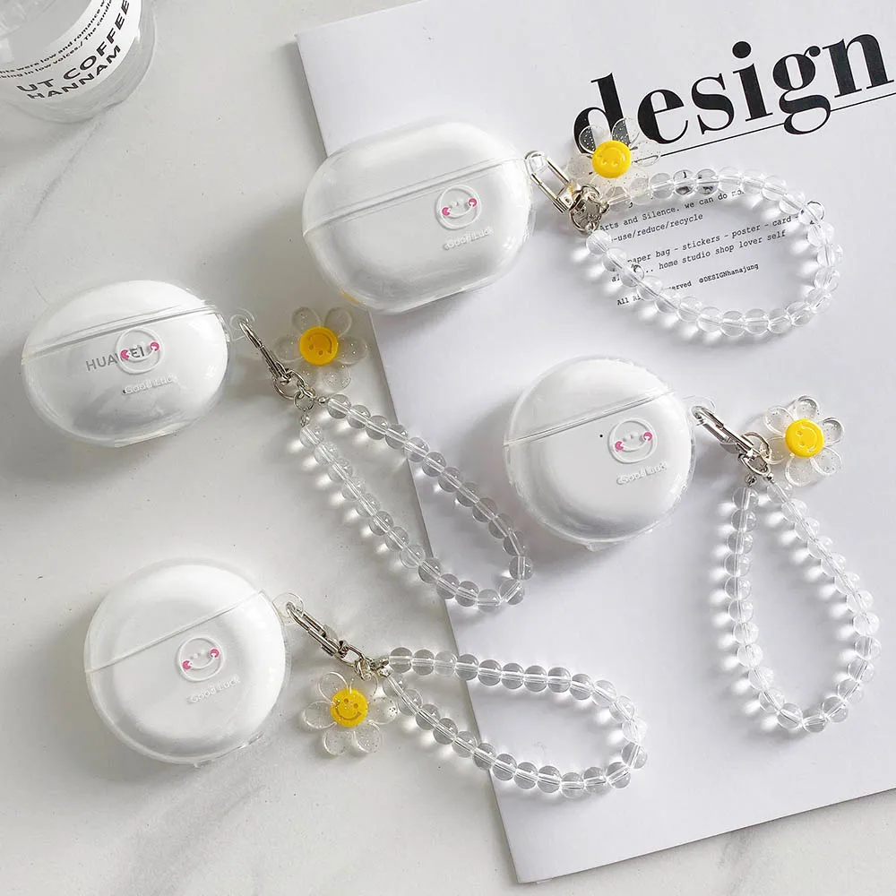 Smiley Bracelet Chain Clear Earphone Case For 4i Pro 4 3 Case Accessories Soft Sun Flower Cover for Free Buds 3
Smiley Bracelet Chain Clear Earphone Case For 4i Pro 4 3 Case Accessories Soft Sun Flower Cover for Free Buds 3