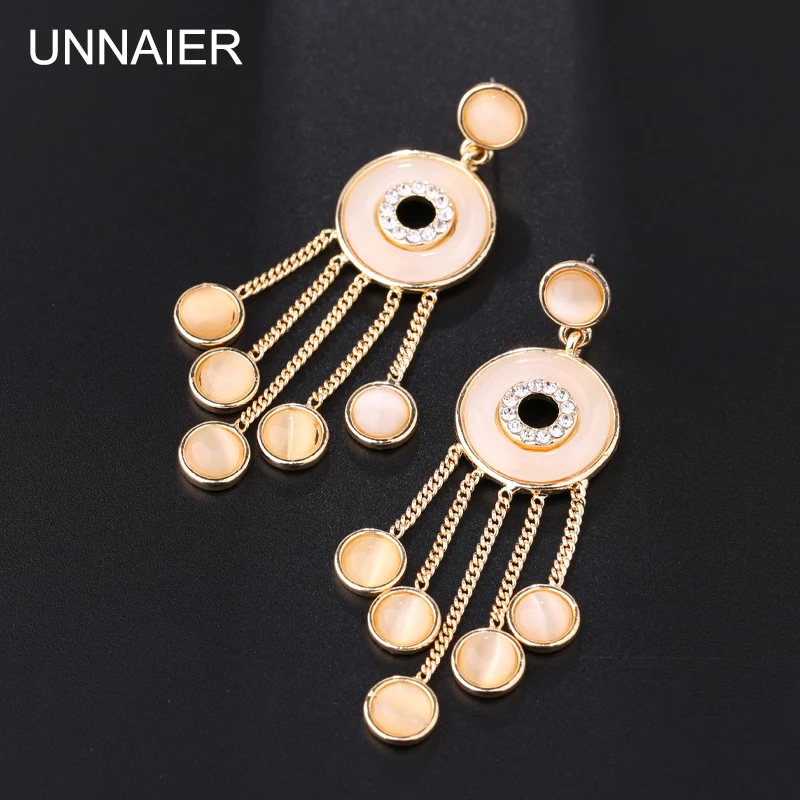 UNNAIER fashion personality Champagne gold Opal Water drop earring Female Rhinestone Ear jewelry
UNNAIER fashion personality Champagne gold Opal Water drop earring Female Rhinestone Ear jewelry