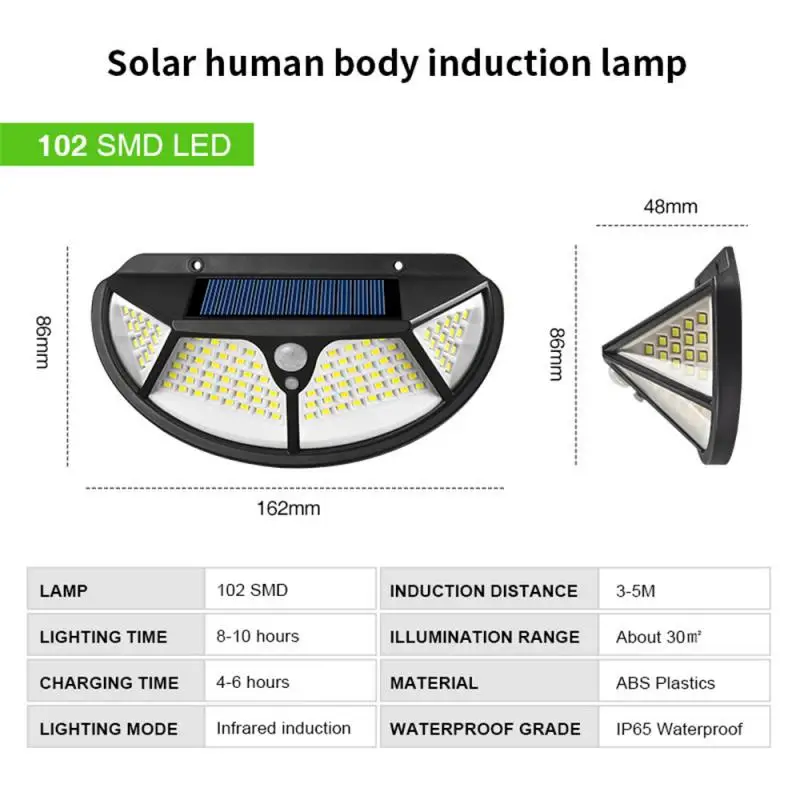 Solar Wall Lamp Human Induction Light Four Sides Illumination Waterproof for Outdoors Courtyard Garden Bracket Light Wall lights
Solar Wall Lamp Human Induction Light Four Sides Illumination Waterproof for Outdoors Courtyard Garden Bracket Light Wall lights
