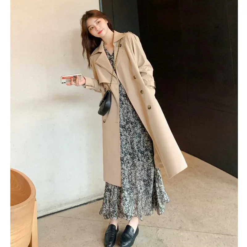 Women Trench Coat Elegant Korean Fashion Chic Jacket Floral Dresses Maxi Long Sleeve Two Piece Set Robe Femme Vetement Chaquetas
Women Trench Coat Elegant Korean Fashion Chic Jacket Floral Dresses Maxi Long Sleeve Two Piece Set Robe Femme Vetement Chaquetas